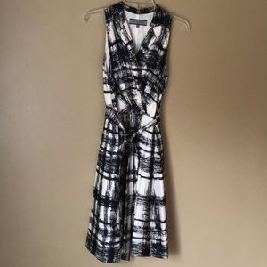 Anne Klein silk dress with belt